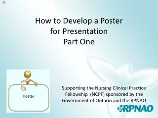 How to Develop a Poster for Presentation Part One