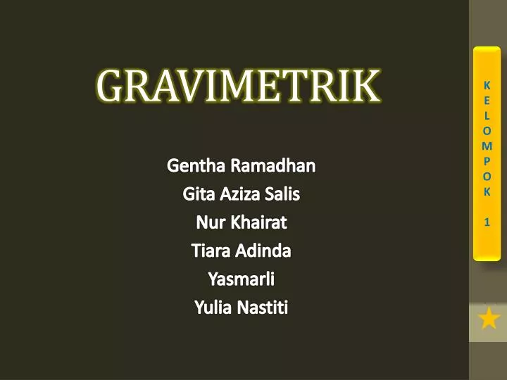 gravimetrik