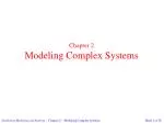 Chapter 2 Modeling Complex Systems - slide 1