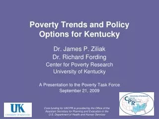 Poverty Trends and Policy Options for Kentucky