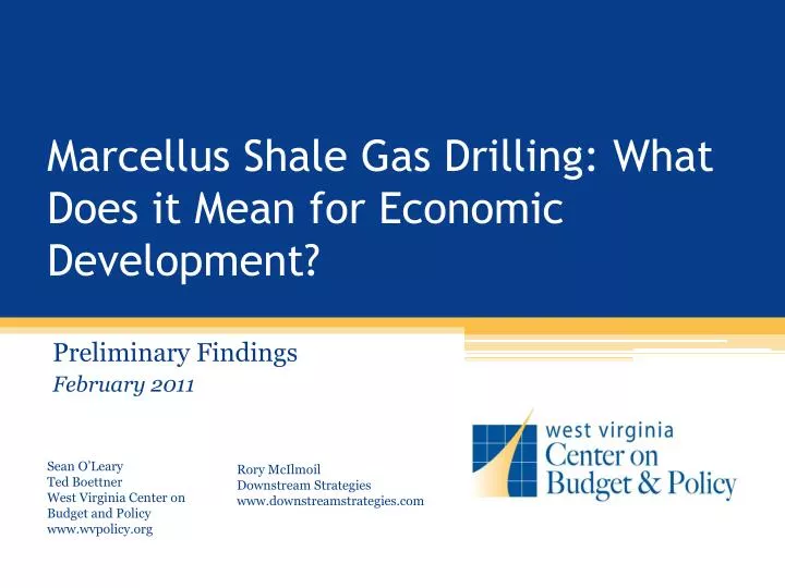 marcellus shale gas drilling what does it mean for economic development