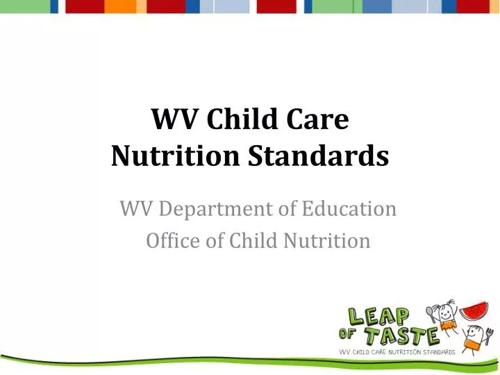 wv child care nutrition standards