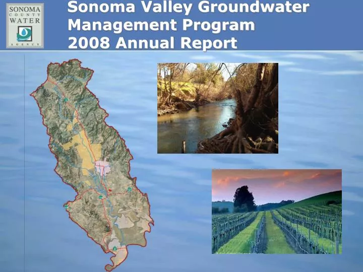 sonoma valley groundwater management program 2008 annual report