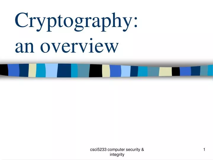 cryptography an overview