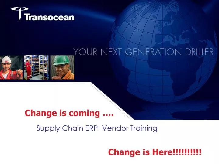 supply chain erp vendor training