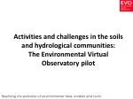 Soil and Water Management: The EVOp Initiative for Environmental Data Integration - slide 1