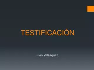 testificaci n