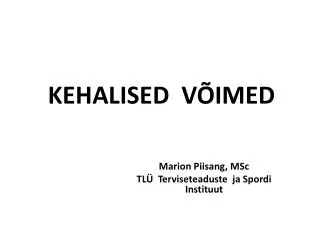 kehalised v imed