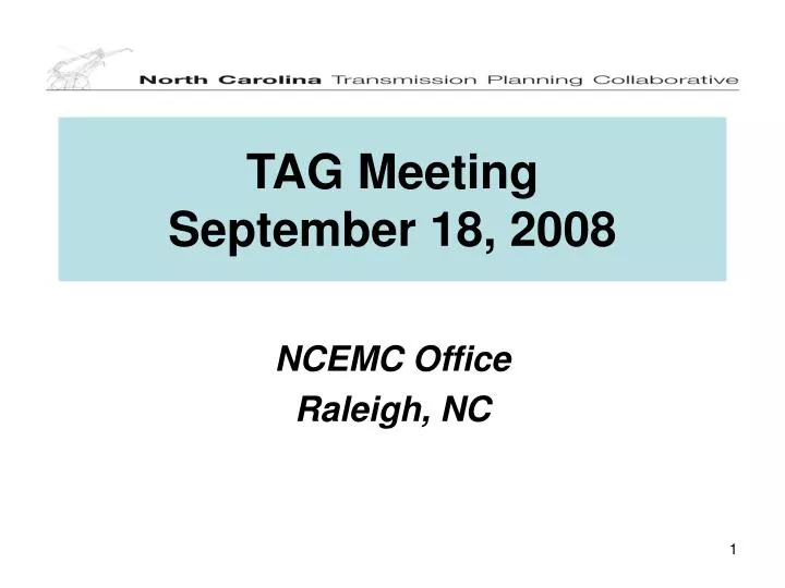 tag meeting september 18 2008