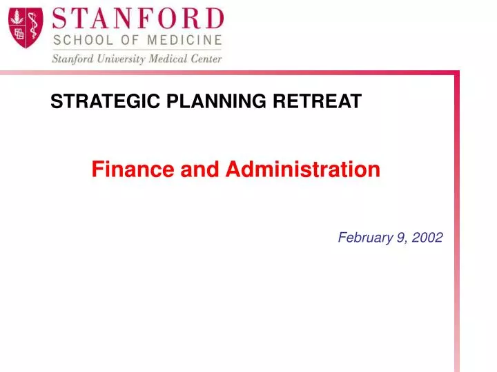 finance and administration