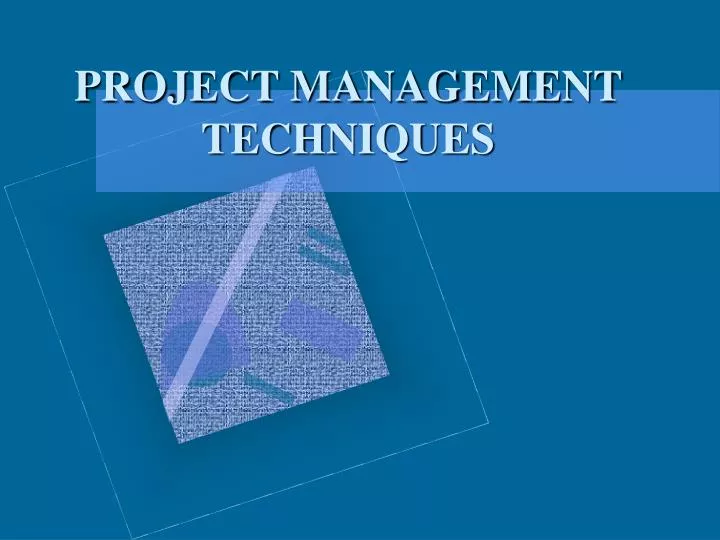 project management techniques