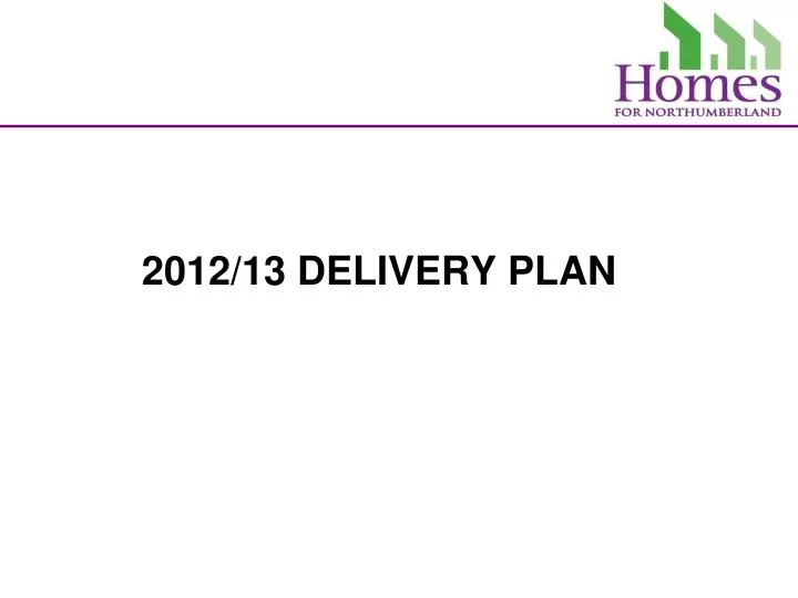 2012 13 delivery plan