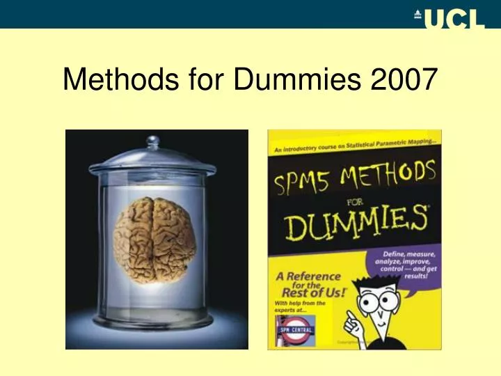 methods for dummies 2007