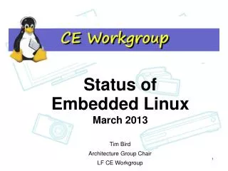 Status of Embedded Linux
