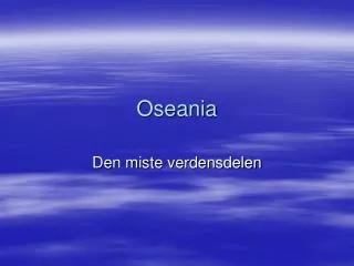 Oseania