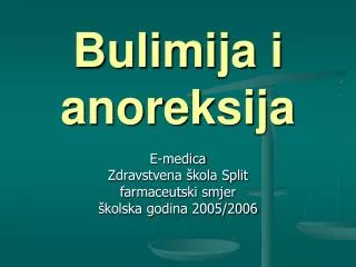 bulimija i anoreksija