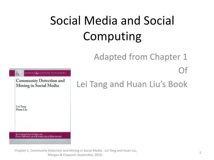 social media and social computing