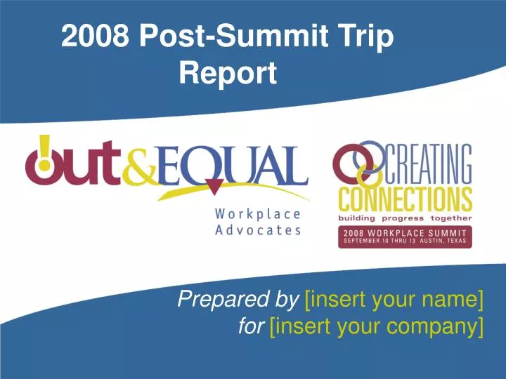 2008 post summit trip report