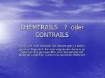 CHEMTRAILS	 ? oder CONTRAILS