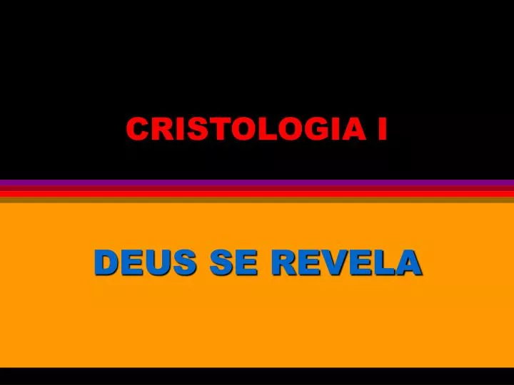 cristologia i