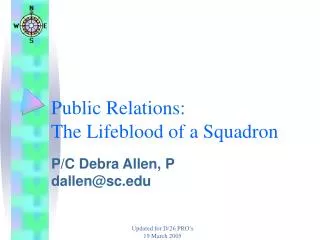 Public Relations: The Lifeblood of a Squadron