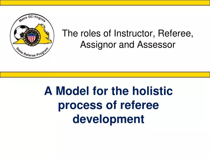 the roles of instructor referee assignor and assessor