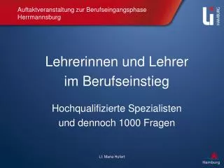Auftaktveranstaltung zur Berufseingangsphase Herrmannsburg