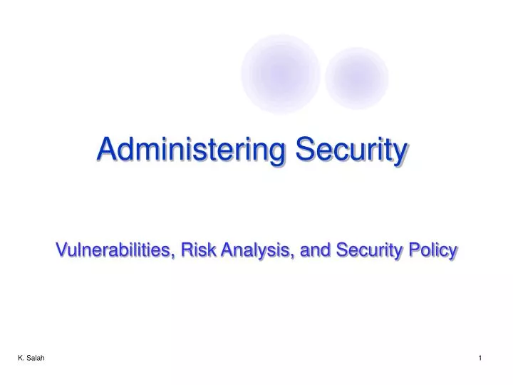 administering security