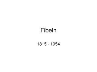 fibeln