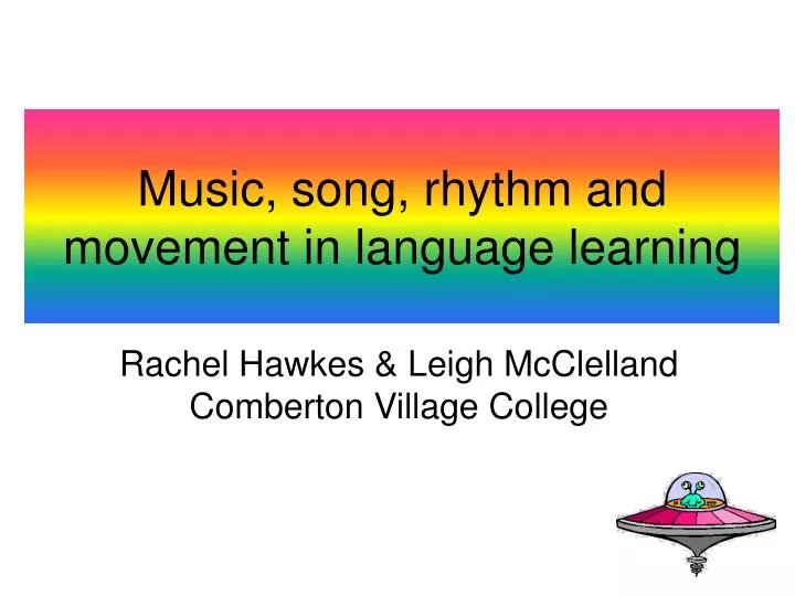 music song rhythm and movement in language learning