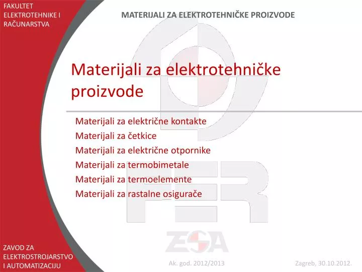 materijali za elektrotehni ke proizvode