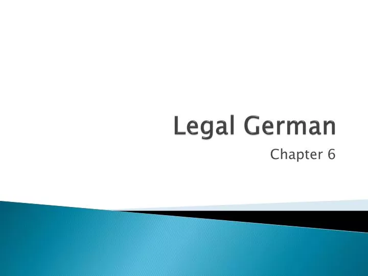 legal german