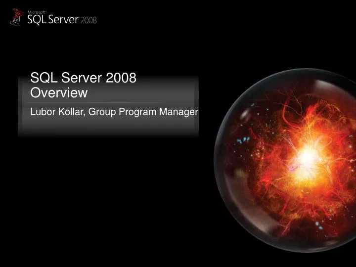 sql server 2008 overview