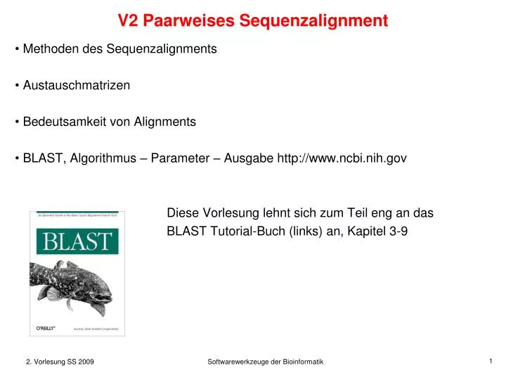 v2 paarweises sequenzalignment