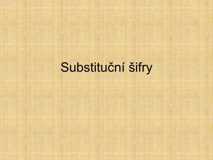 substitu n ifry