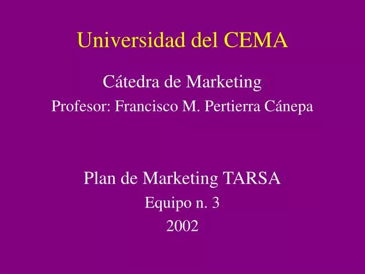 universidad del cema