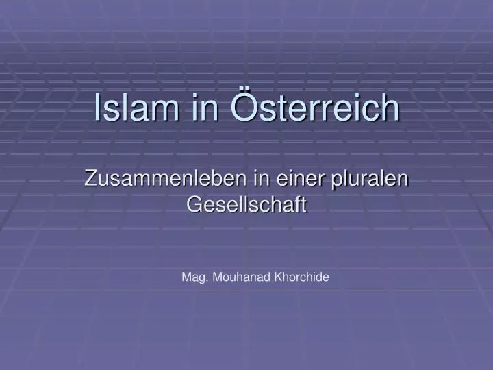 islam in sterreich