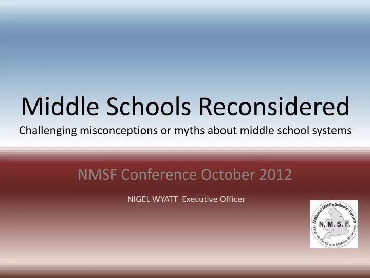 middle schools reconsidered challenging misconceptions or myths about middle school systems