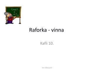 raforka vinna