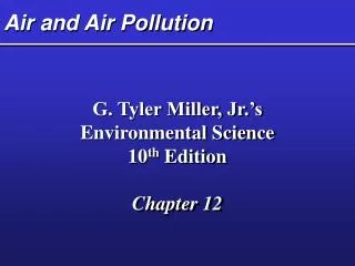 Air and Air Pollution