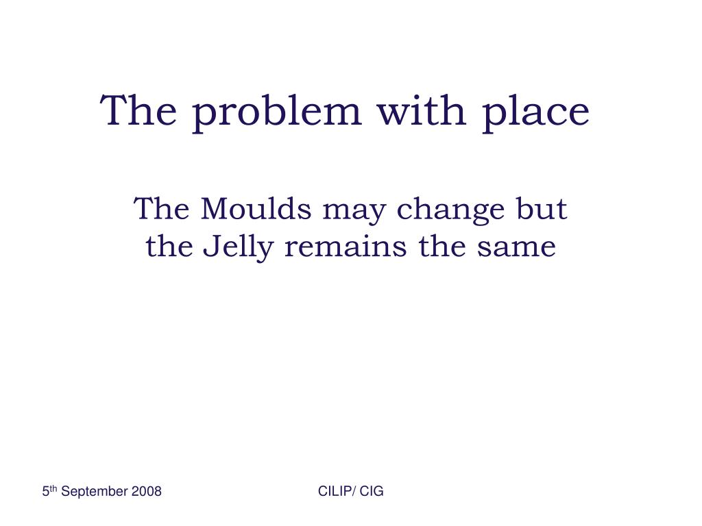 Place That Many Problem PPT - The problem with place PowerPoint Presentation, free download ...