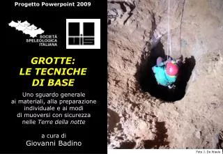 grotte le tecniche di base