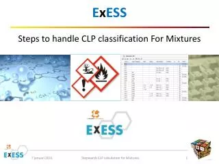 E x ESS Steps to handle CLP classification For Mixtures