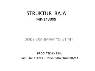 STRUKTUR BAJA MK-143009