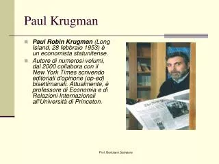 paul krugman
