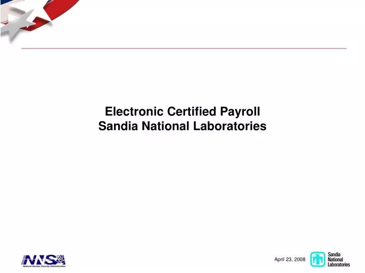 electronic certified payroll sandia national laboratories