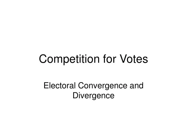 competition for votes