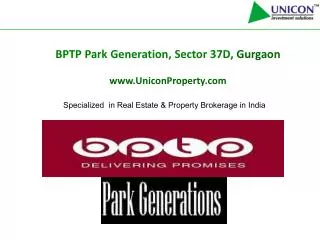 bptp park generation gurgaon - call @ 09999561111