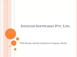 infocom softwares kochi - web design and development company