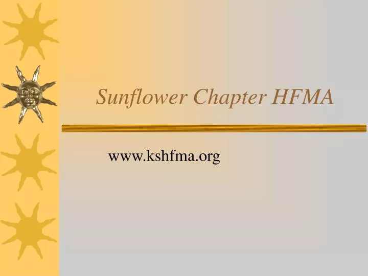 sunflower chapter hfma